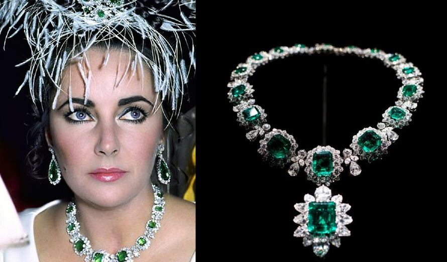 Así es el icónico collar Bulgari de diamantes y esmeraldas que perteneció a Elizabeth Taylor; ¡Alto lujo!