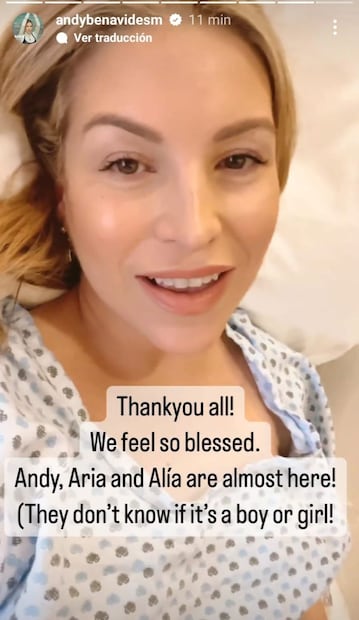 Nace la cuarta bebé de Andy Benavides ¡se llama Anna!