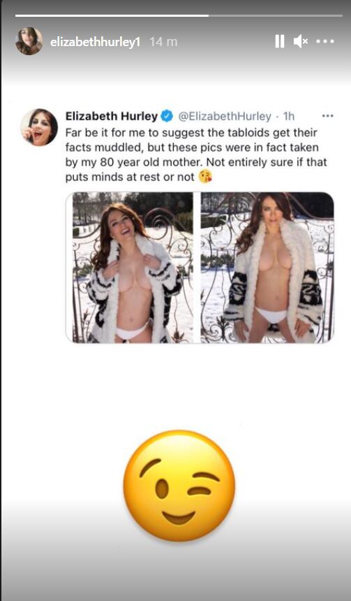 Mamá de Elizabeth Hurley, la autora de sus sensuales fotos topless