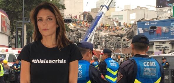 <p>Con ayuda de su fundación, Bethenny entregó víveres directamente a los damnificados <strong>(Foto: Instagram)</strong></p>
