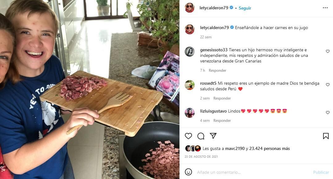 Lety Calderón orgullosa de que su hijo Luciano vaya a la universidad