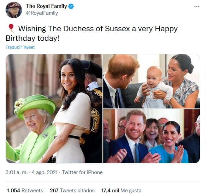 Meghan Markle: La familia real del Reino Unido la felicita por su cumpleaños 40