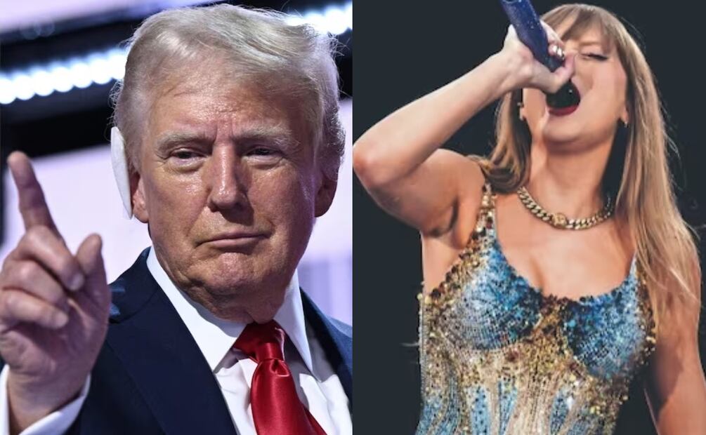 Donald Trump aseveró que "odia" a Taylor Swift / Fotos: AFP