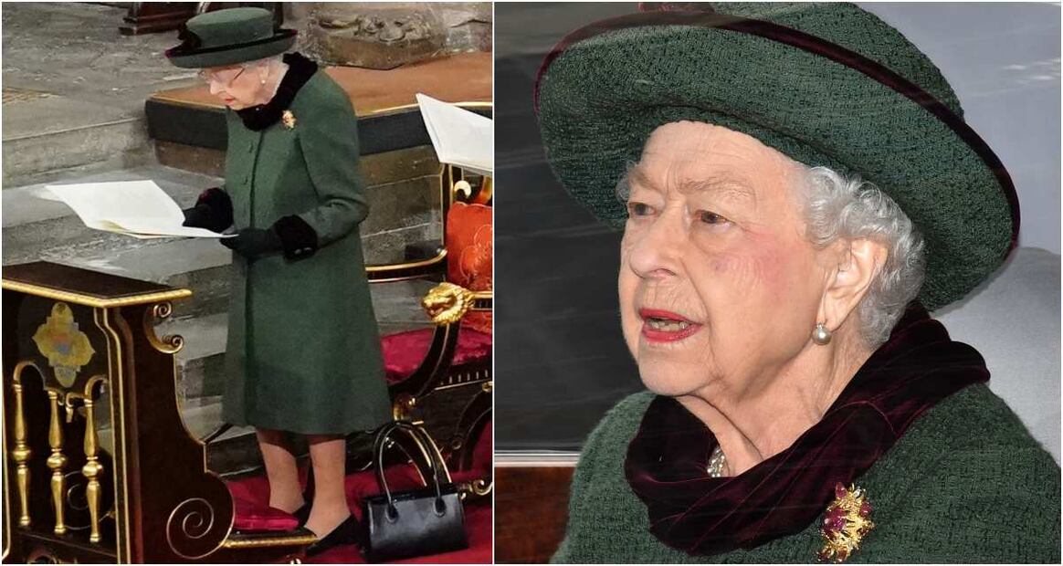La reina Isabel II es captada con lágrimas en la misa en memoria del príncipe Felipe