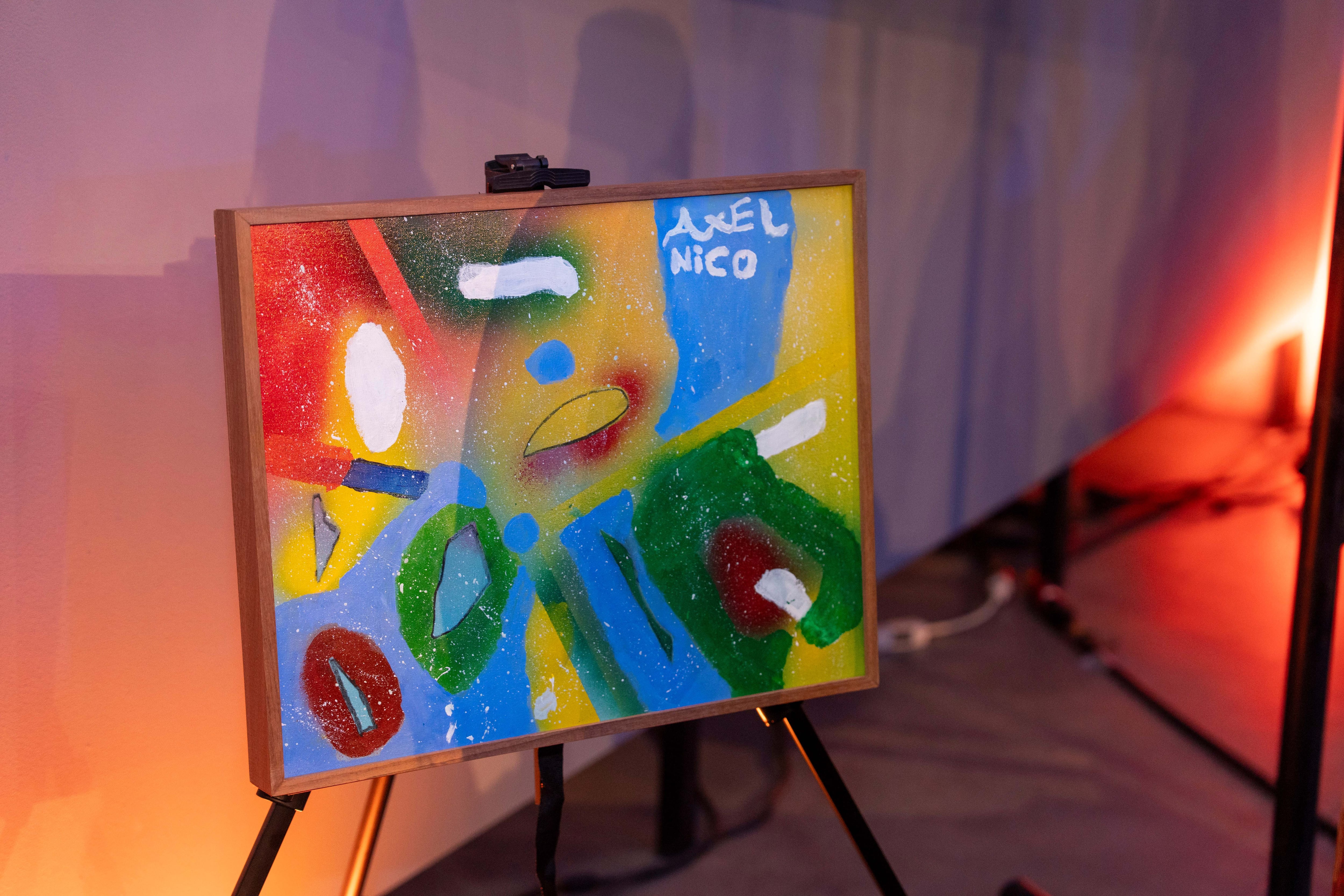 Obra en Subasta de la Fundación Colibrí. (Foto: Héctor Arjona)