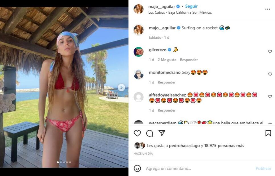 Majo Aguilar, prima de Ángela Aguilar, sorprende en diminuto bikini