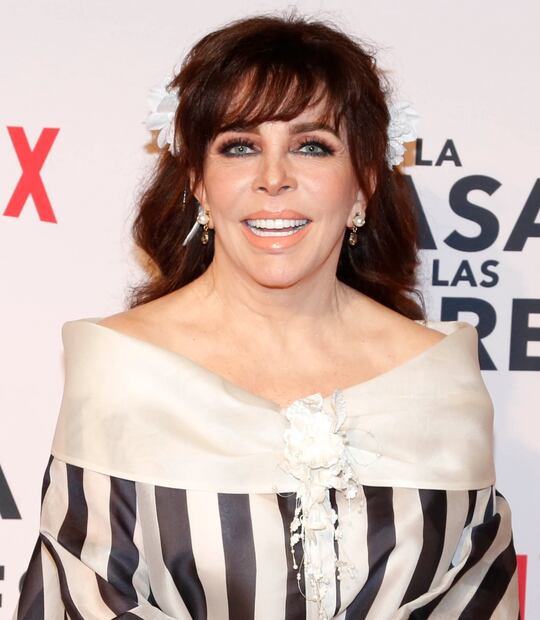 Verónica Castro en el estreno de "La Casa de las Flores" en agosto de 2018