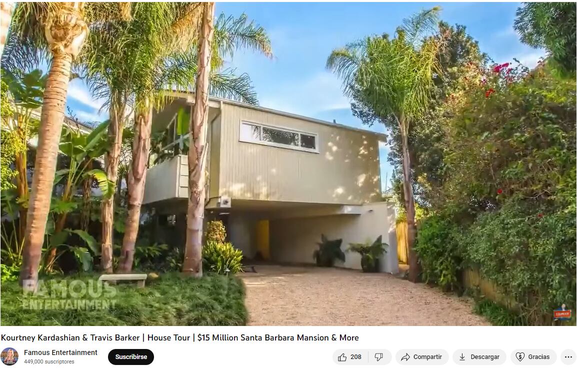 La costosa mansión de Kourtney Kardashian y Travis Barker destruida por tormenta en California