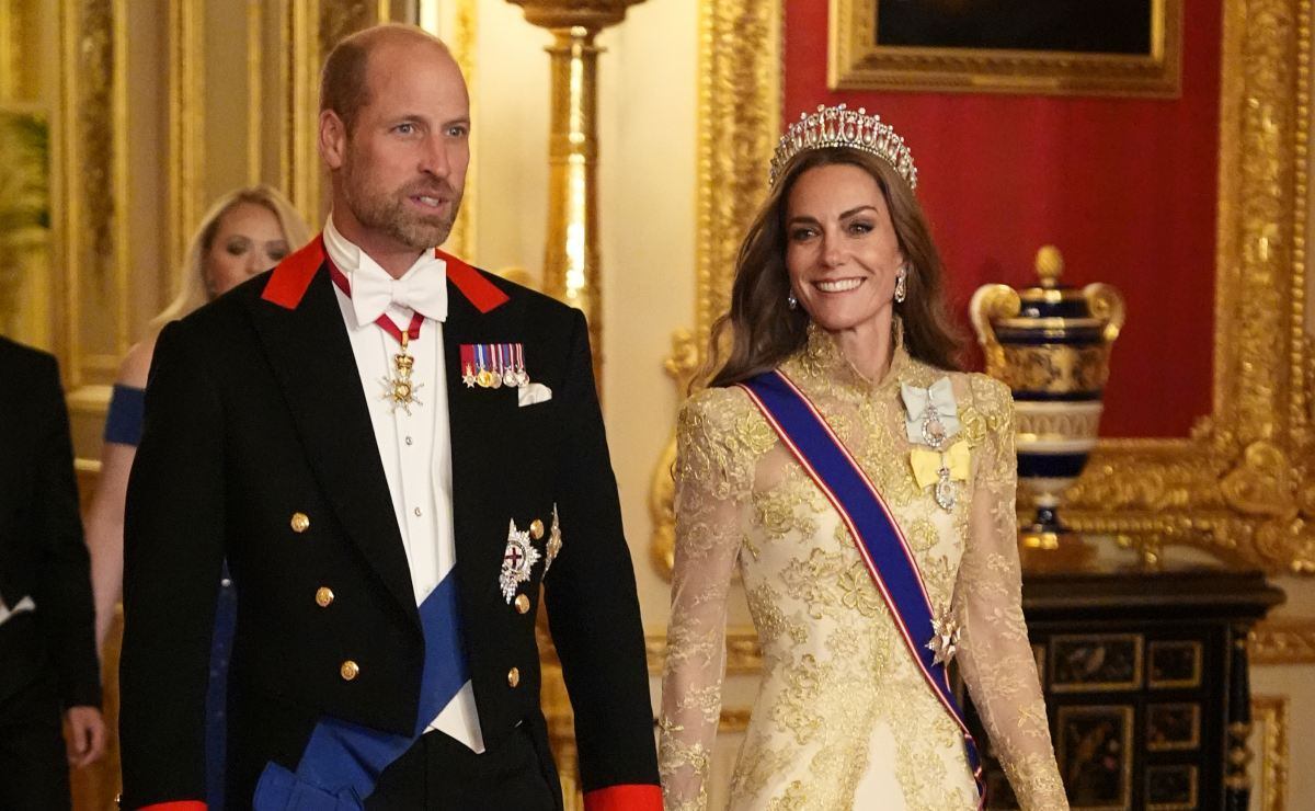 El príncipe William y la princesa Kate, en el banquete de estado para los Trump / Foto: AP