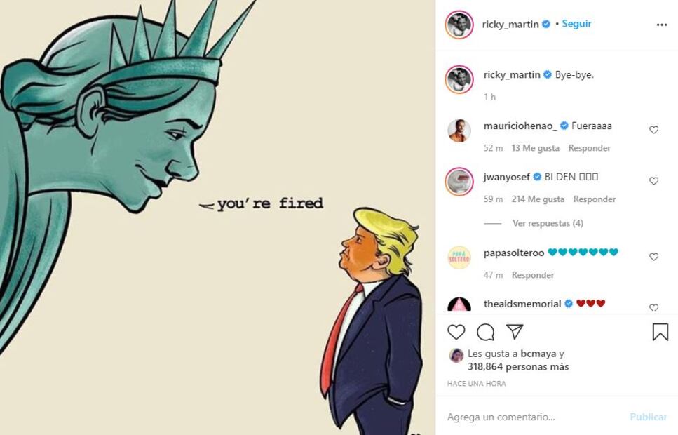 Así se pronunciaron las celebridades por el triunfo de Joe Biden