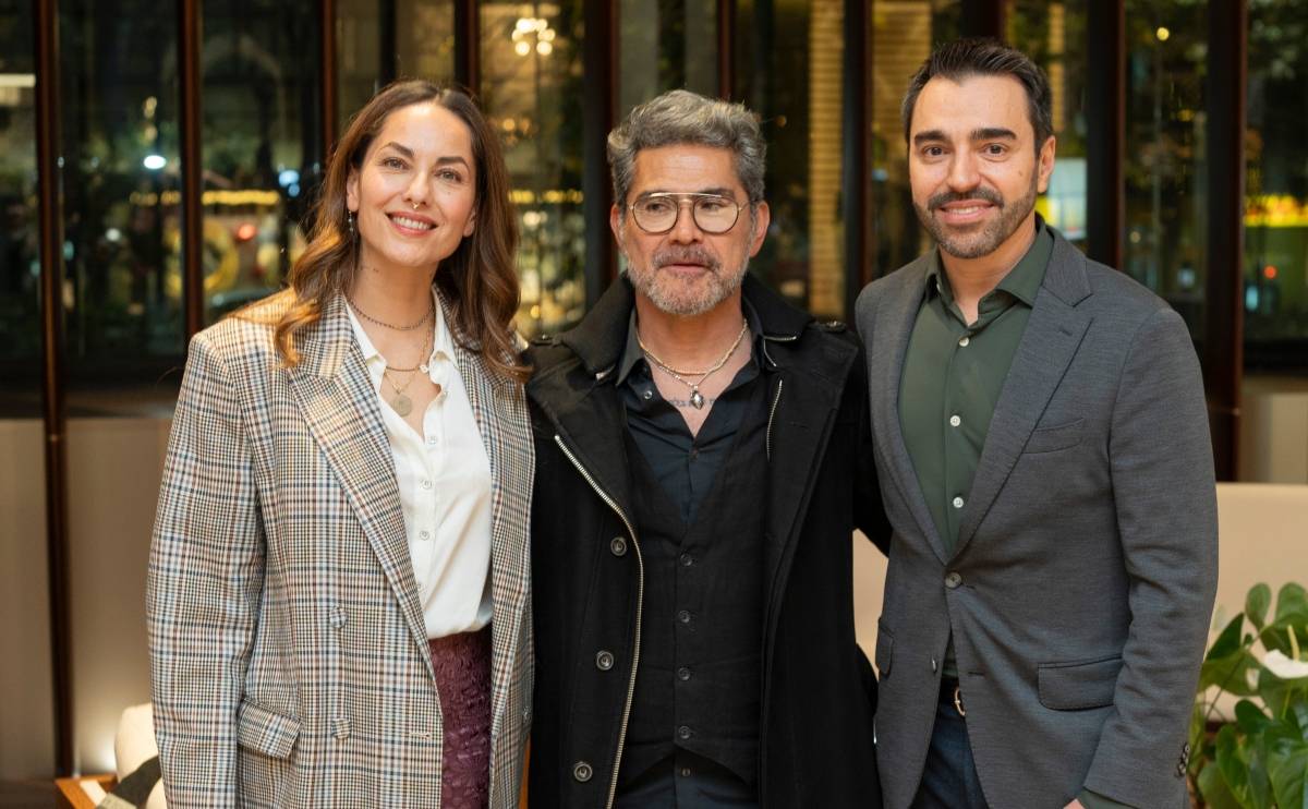 Bárbara Mori, Oscar Aguirre y Alessandro Basseto / Foto: Héptor Arjona