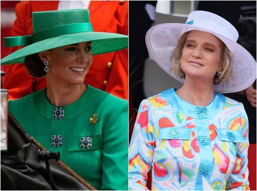 Kate Middleton y Delphine de Bélgica / AP - AFP
