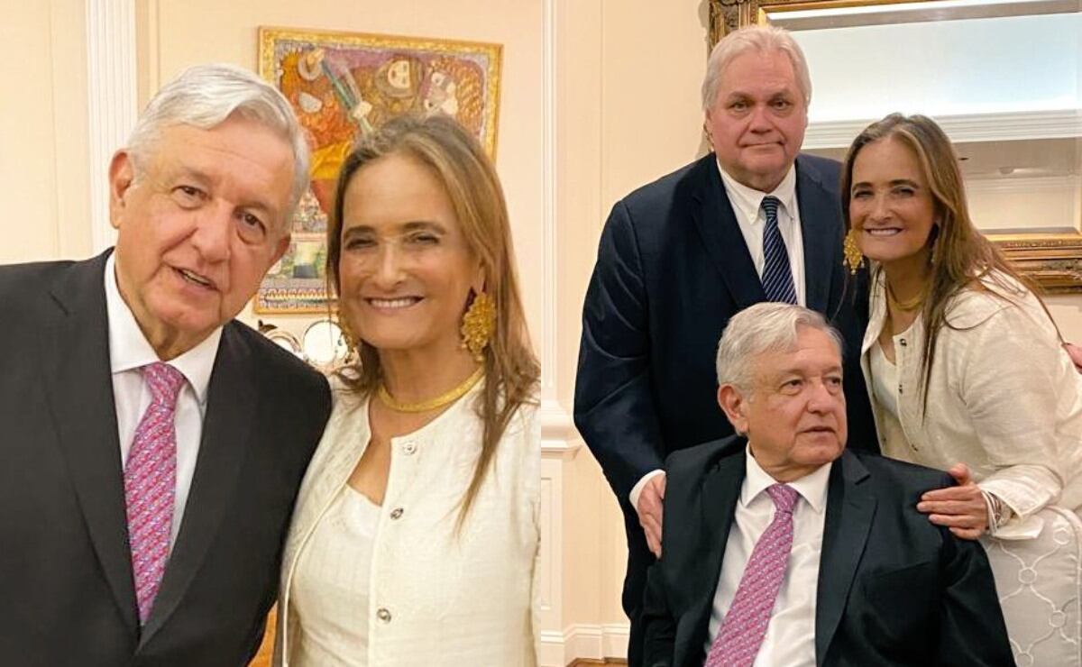 Patricia Armendáriz y Carlos Bremer, dos sharks en la cena de AMLO y Trump 