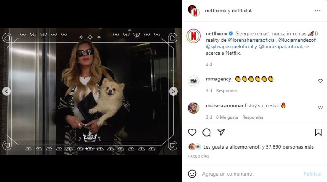 Sylvia Pasquel, Laura Zapata y Lucía Méndez en reality de Netflix