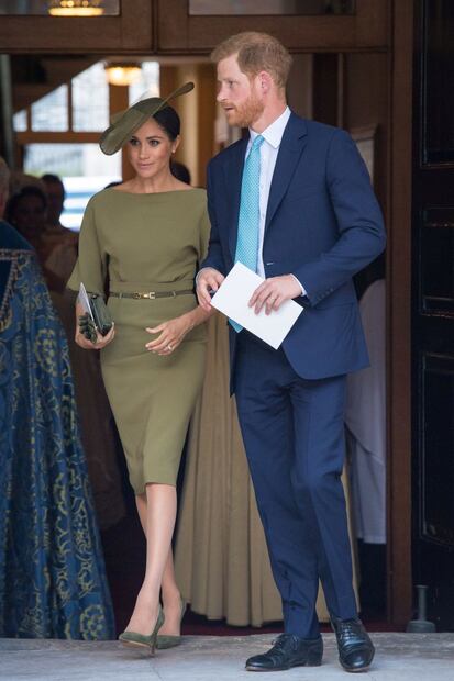 Los looks de Kate Middleton y Meghan Markle en el bautizo del príncipe Louis