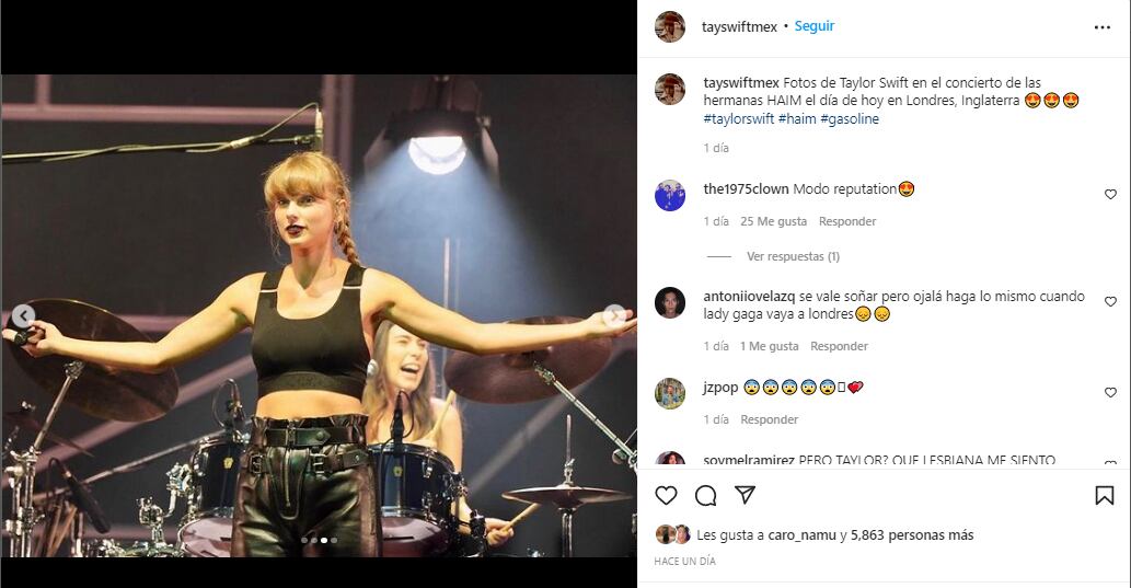 Taylor Swift reafirma la tendencia de usar pantalones de cuero
