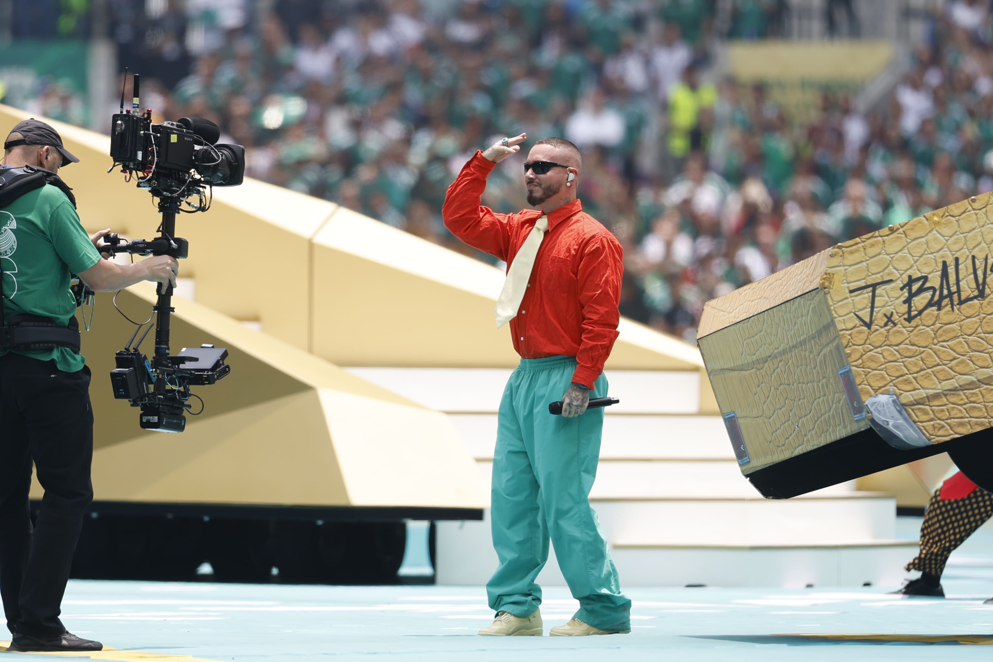 J Balvin en la Inauguración del Mundial 2026. (Foto: EFE)