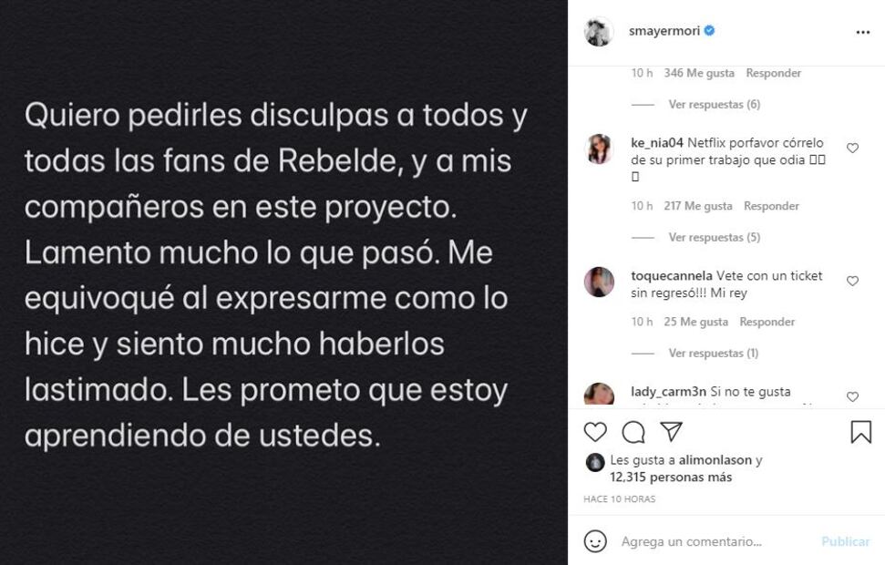 Sergio Mayer ofrece disculpas por decir que odia RBD