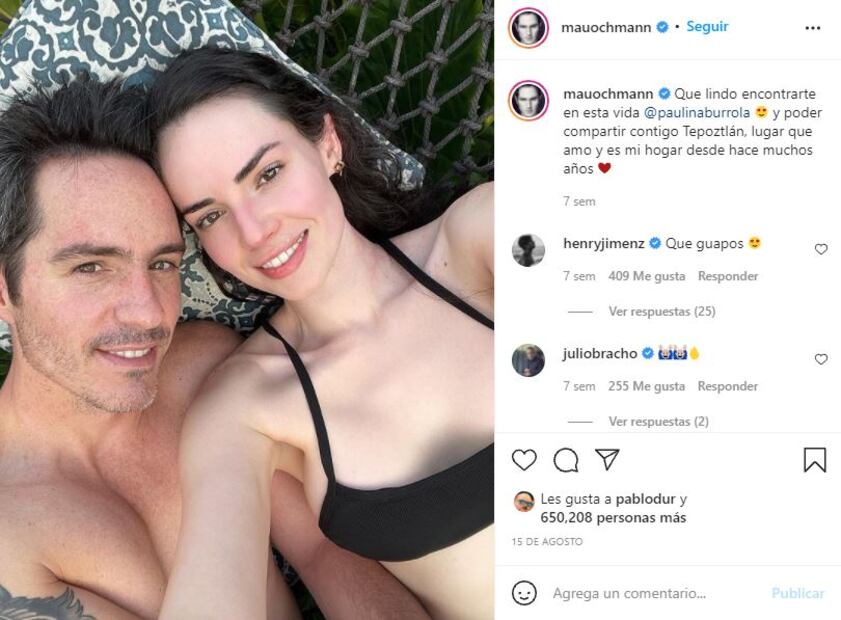 Paulina Burrola: “Me encuentro muy enamorada, Mauricio es un galanazo y todo un caballero”