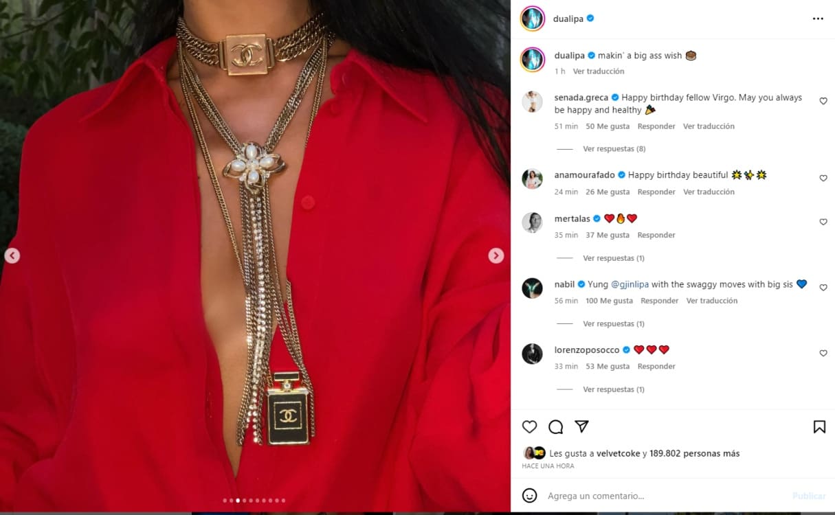 Instagram: @dualipa