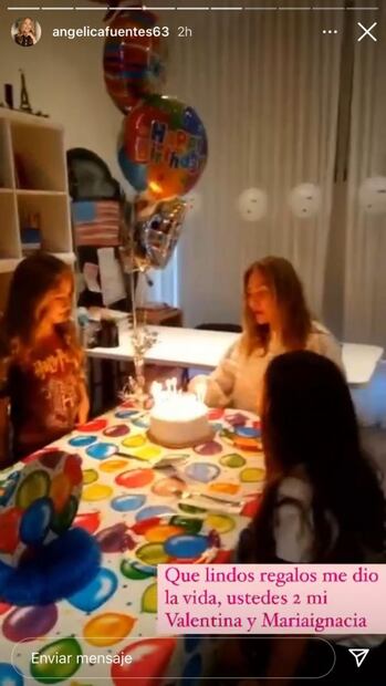 Angélica Fuentes: Así la celebran sus hijas en su cumpleaños