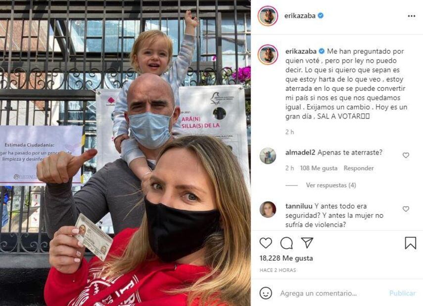 Así votaron Paulina Peña, Ludwika Paleta y más personalidades este domingo de elecciones