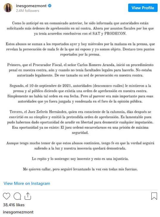 La Interpol busca a Inés Gómez Mont y a Álvarez Puga en 190 países