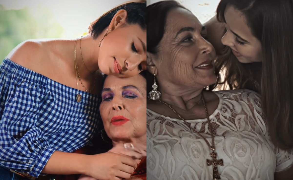 Flor Silvestre con sus nietas Ángela y Aneliz Aguilar / Fotos: Instagram @pepeaguilar_oficial