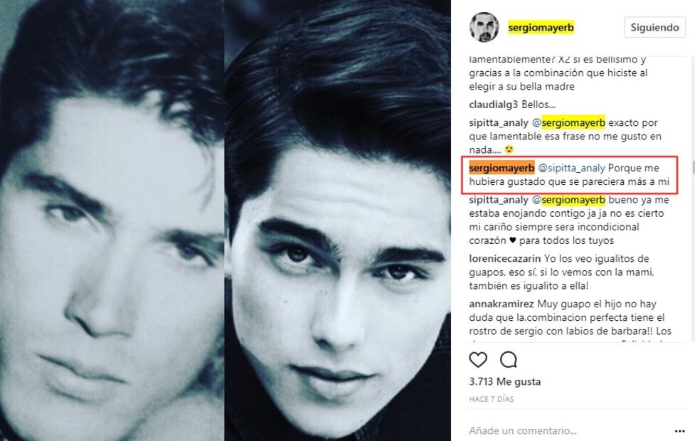 Sergio Mayer lamenta el parecido de su hijo con Bárbara Mori