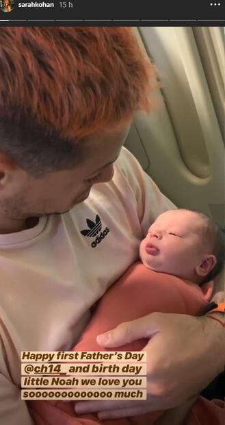 Sarah Kohan, esposa de "Chicharito", celebra los 2 años de Noah con un tierno  álbum de fotos