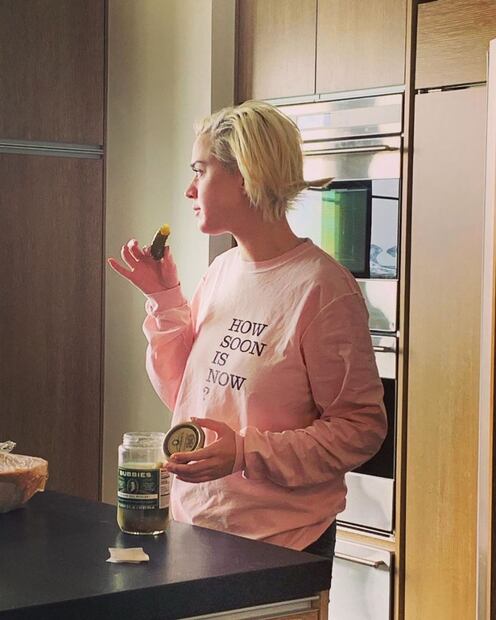 Katy Perry y el simpático ultrasonido de su bebé con "la Britney señal" 