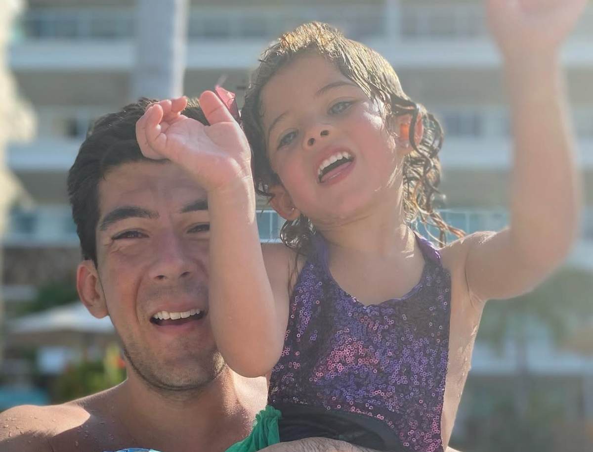 Manuel López San Martín y su hija Pía / Foto: Instagram @mlopezsanmartin_