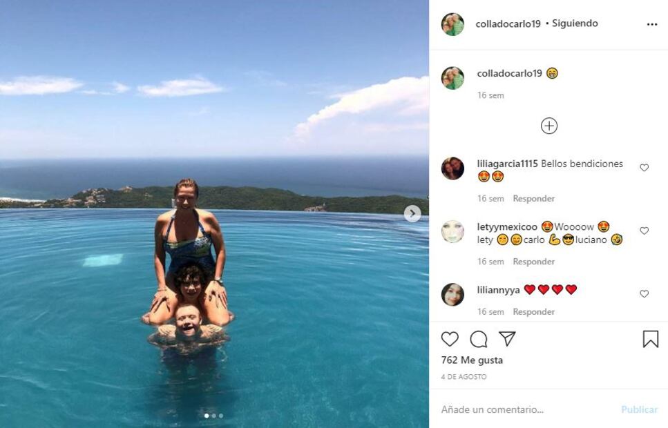 Leticia Calderón feliz y espectacular en traje de baño
