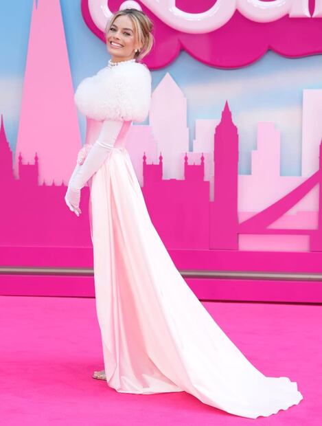Margot Robbie en el estreno de la película "Barbie" en Londres / AFP