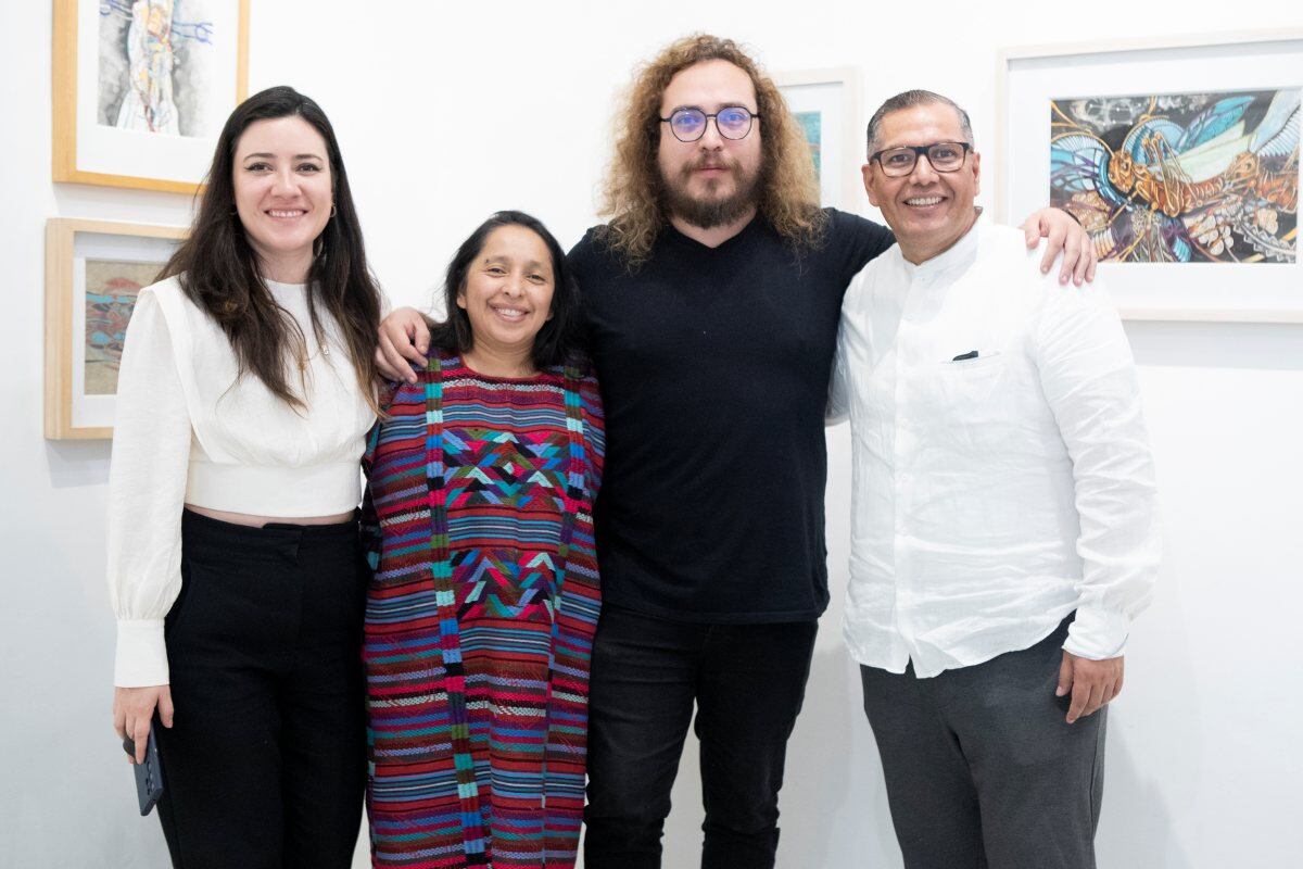 Copactlic Casas, Liliana Alonso, Sebastián Monjaraz e Isaac Hernández. (Foto: Karla Gómez)