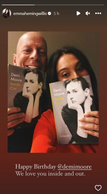 El cariñoso mensaje de Bruce Willis a su ex Demi Moore en su cumpleaños 60 