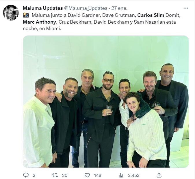 Desde Carlos Slim hasta Salma Hayek, grandes personalidades en la boda de Marc Anthony y Nadia Ferreira