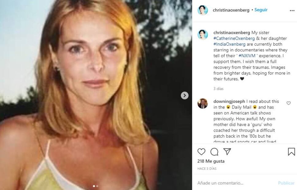 "Me dijeron que si iba (a México) me iban a matar", Catherine Oxenberg sobre secta Nxivm