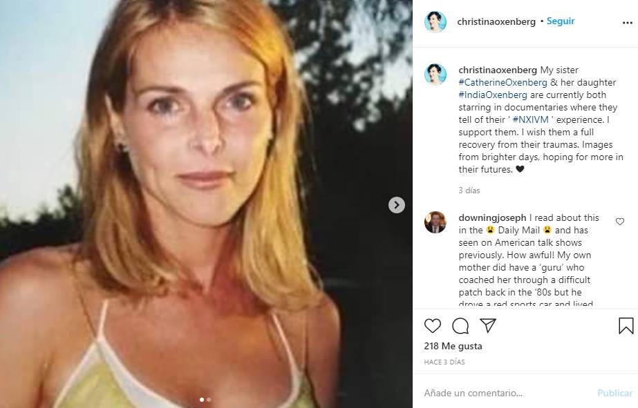 "Me dijeron que si iba (a México) me iban a matar", Catherine Oxenberg sobre secta Nxivm