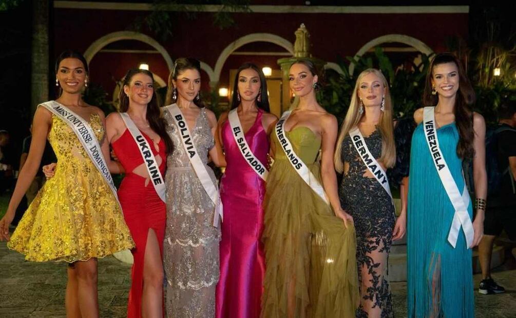 Algunas de las participantes de Miss Universo durante su visita a Yucatán / Foto: Instagram