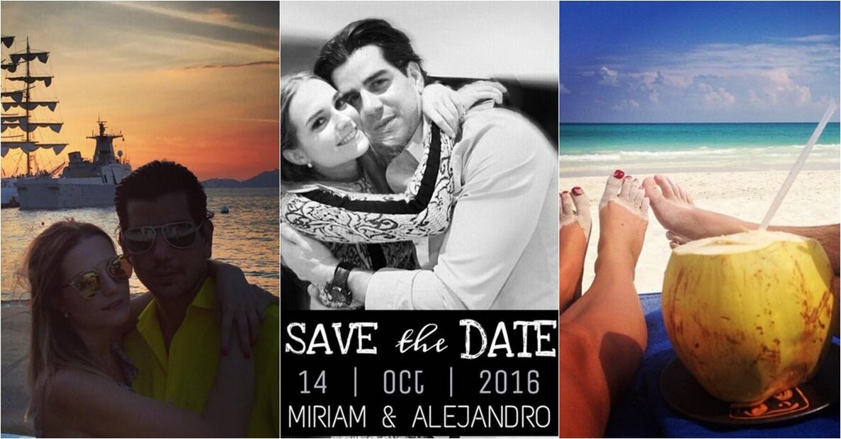 La historia de amor en FOTOS de Alejandro Valladares y Miriam Huber