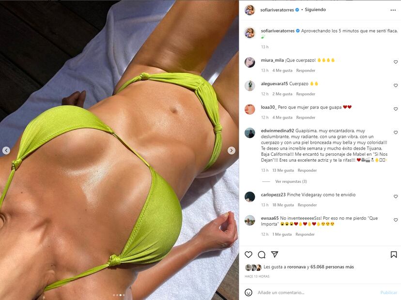 Sofía Rivera Torres imita a Kim Kardashian con un posado muy sensual en bikini