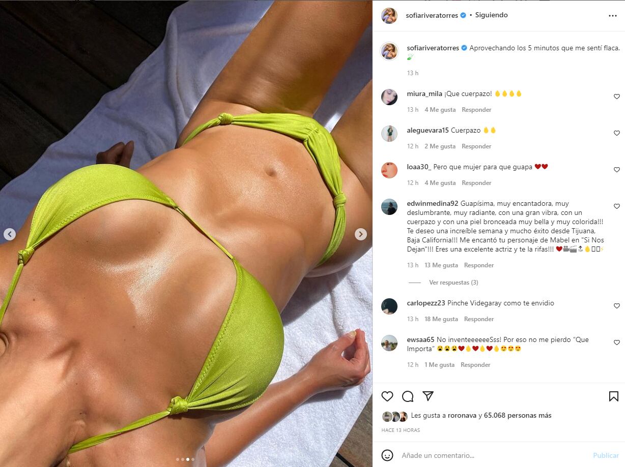 Sofía Rivera Torres imita a Kim Kardashian con un posado muy sensual en bikini