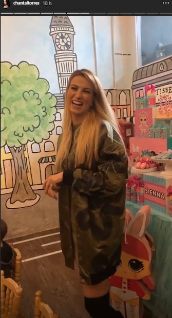 Esposa de Carlos Slim Domit en el cumpleaños de Sienna Gorina