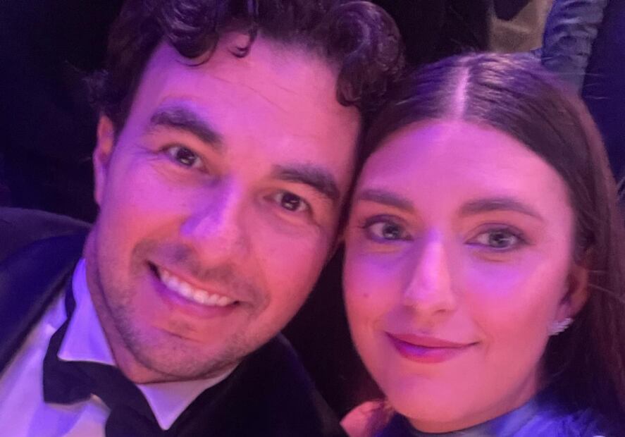 Checo Pérez y Carola Martínez. Foto: Instagram.
