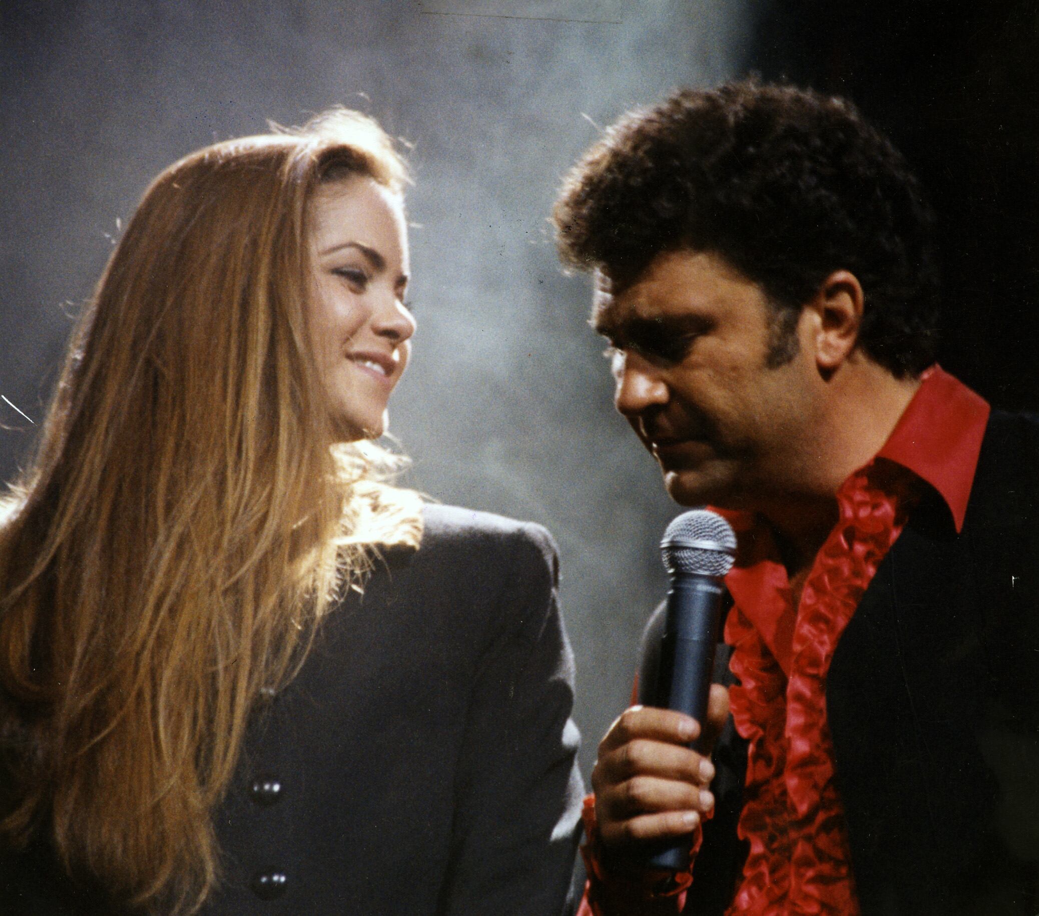 Lucero junto a Mijares / Foto: Archivo, El Universal