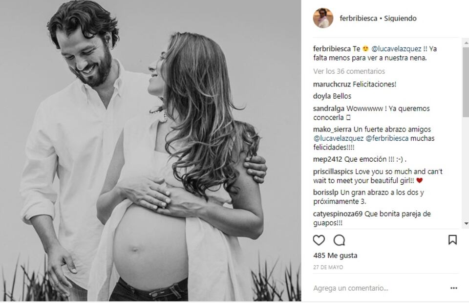 Ya nació la primogénita de Fernando Bribiesca y nieta de Marta Sahagún
