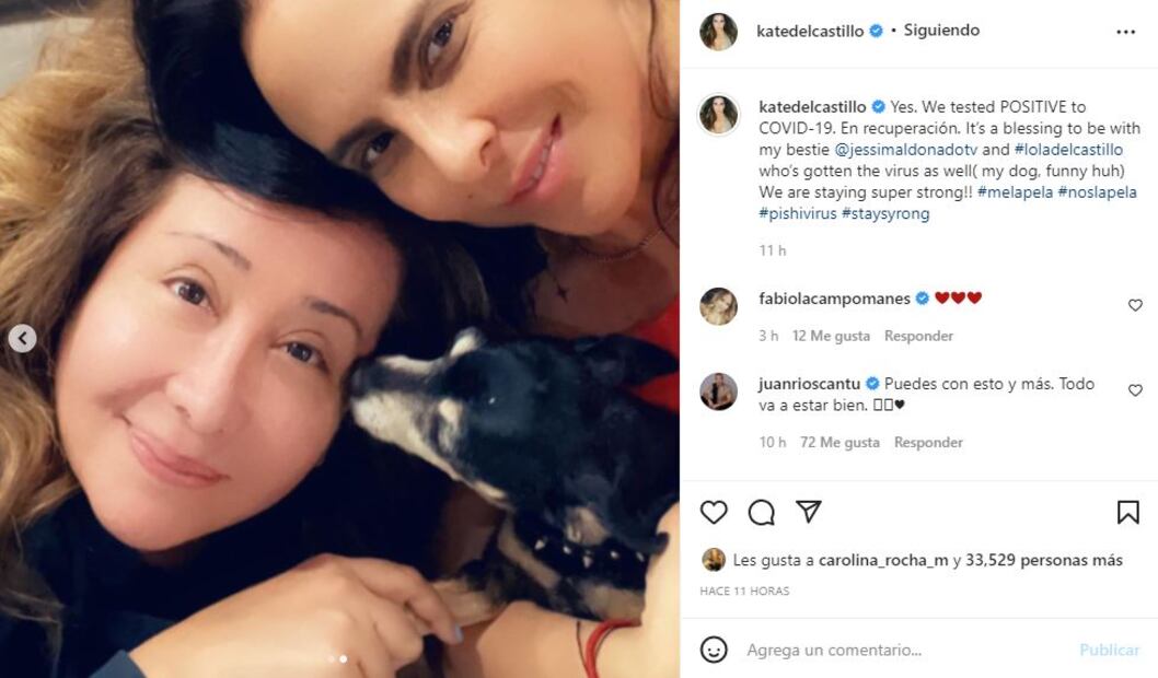 Kate del Castillo dio positivo a Covid-19
