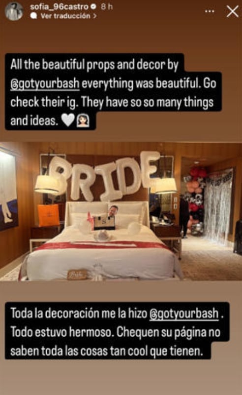 Sofía Castro / Foto: Instagram