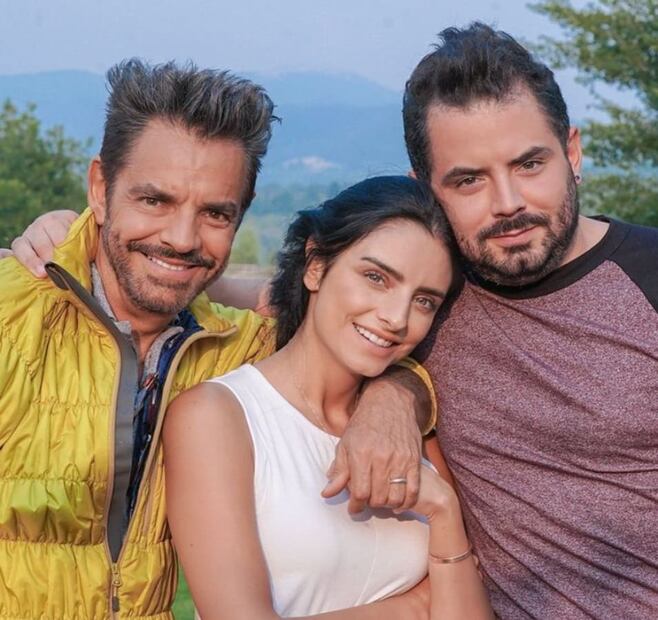 Eugenio Derbez con sus hijos, Aislinn Derbez y José Eduardo Derbez / Instagram